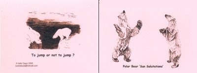 Van Devi bear illustration cards